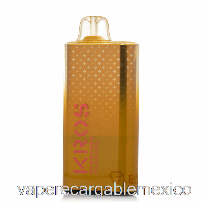 Vape Recargable Kros Wireless 9000 Desechable Piña Hielo